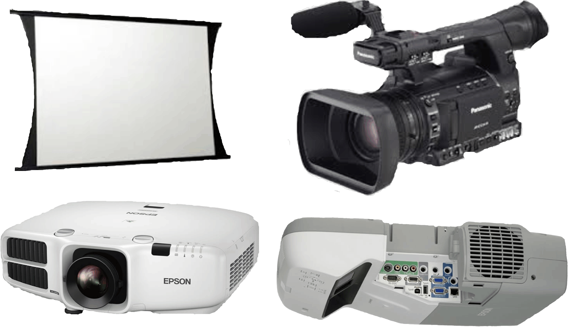 imagem projetores e telas